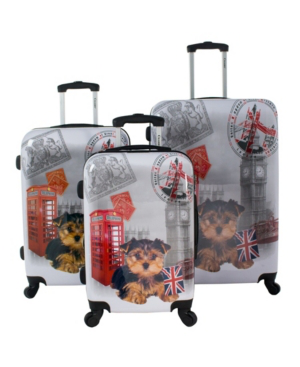 printed hardside luggage