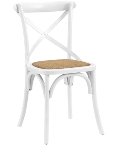 Shop Modway Gear Dining Side Chair In White