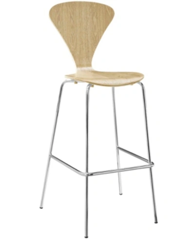 Shop Modway Passage Dining Bar Stool In Natural