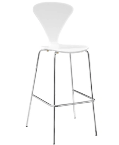 Shop Modway Passage Dining Bar Stool In White