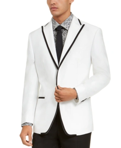 Shop Sean John Men's Classic-fit Tuxedo Suit Separate Jackets In White/ Black
