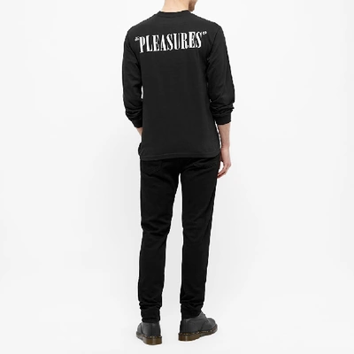 Shop Pleasures X Manson Long Sleeve Superstar Tee In Black