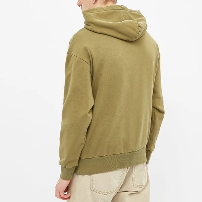 Shop Aries Column Hoody In Green