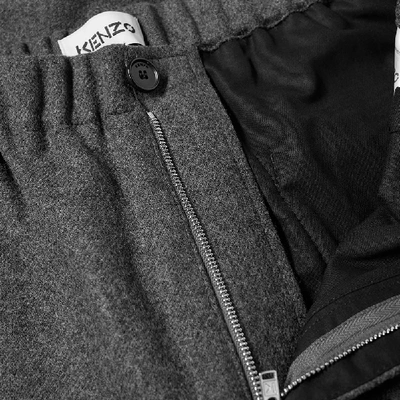 Shop Kenzo Wool Jogger In Grey