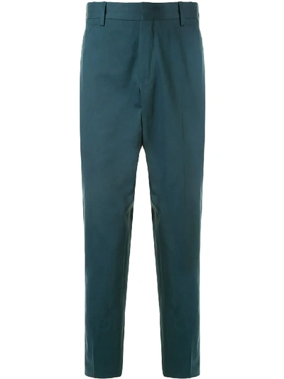 Shop Pt01 Mid-rise Slim-fit Chinos In Green