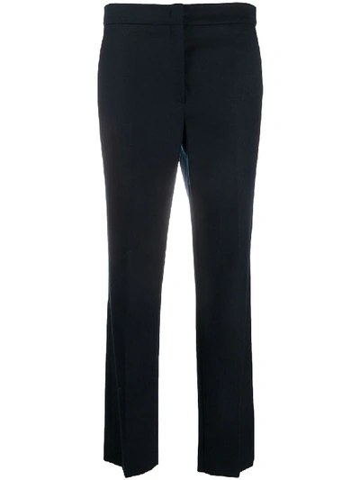 Shop Odeeh Straight Leg Trousers In Blue