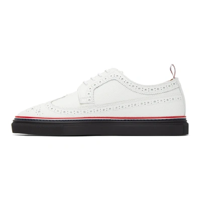 Shop Thom Browne White Cupsole Longwing Brogues