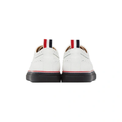 Shop Thom Browne White Cupsole Longwing Brogues