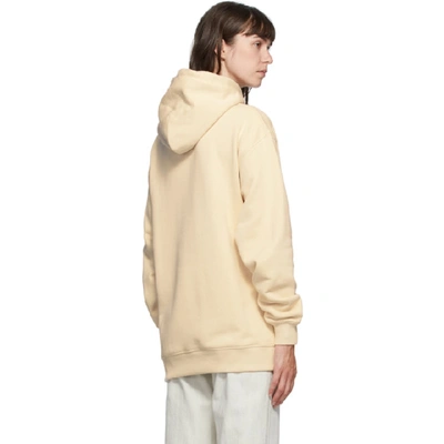 Shop Acne Studios Off-white Lydia Blakeley Dog Patch Hoodie In Warm White