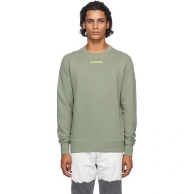 Shop Golden Goose Green Dream Only Sweatshirt In 35683 Vetiv