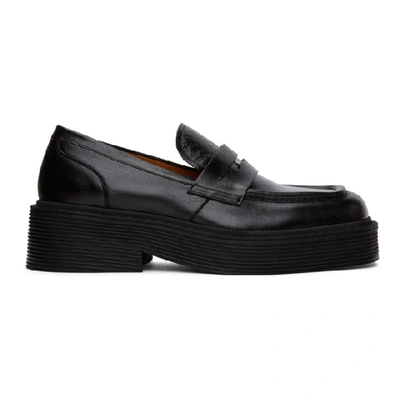 Shop Marni Black New Forest Loafer In 00n99 Black