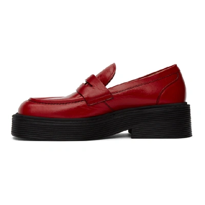 Shop Marni Red New Forest Loafer In 00r46 Red