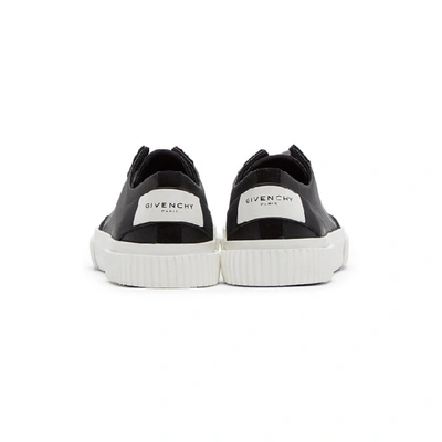 Shop Givenchy Black Tennis Sneakers In 001-black
