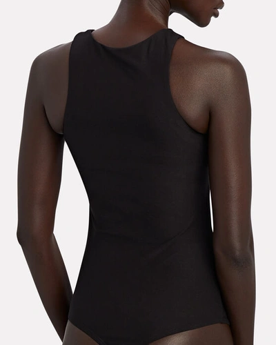 Shop Alix Nyc Floyd Sleeveless Cut-out Bodysuit In Black