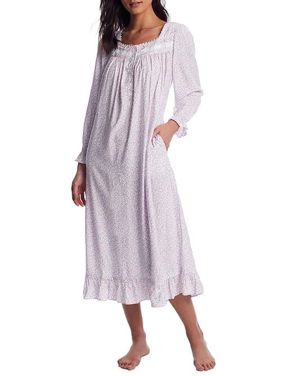 Shop Eileen West Blush Floral Dream Ballet Woven Nightgown In Pink Print