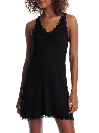 Shop Honeydew Intimates All American Knit Chemise In Black
