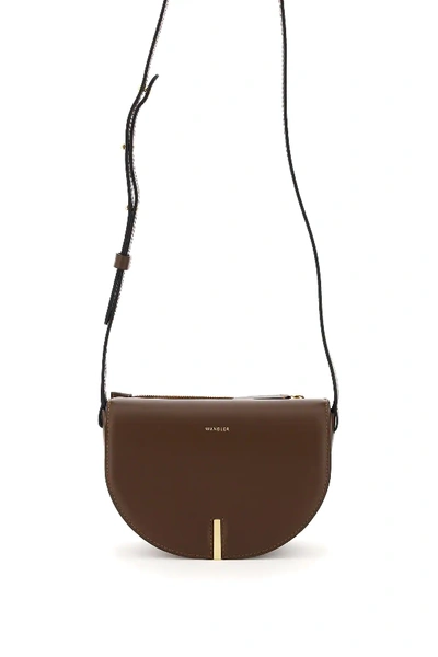 Shop Wandler Leather Shoulder Bag In Brown