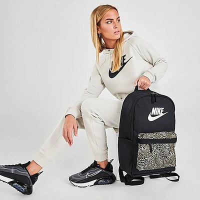 Nike Heritage Animal Print Backpack In Black/animal Print | ModeSens