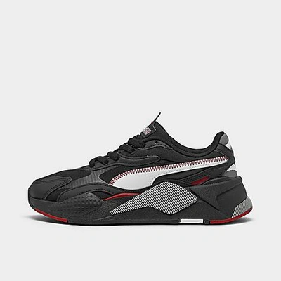 Shop Puma Boys' Big Kids' Rs-x³ Accent Casual Shoes In Black/white/red