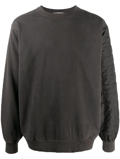 Shop Ambush Quilted Back Sweatshirt In Black