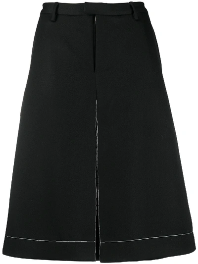 Shop Maison Margiela Wide-leg Shorts In Black