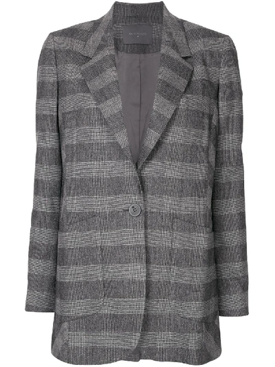Lorena Antoniazzi Prince Of Wales Check Blazer In Grey