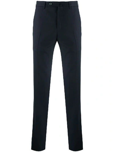 Shop Pt01 Tailored Slim-fit Trousers In Blue