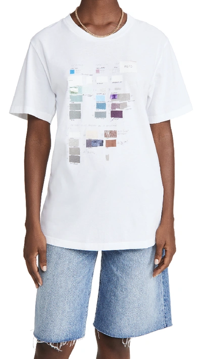 Shop Mm6 Maison Margiela Color Story T-shirt In White