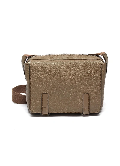 Shop Loewe Military Messenger Xs Bag In Brown