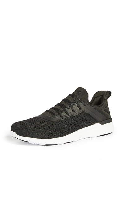 Shop Apl Athletic Propulsion Labs Techloom Tracer Running Sneakers In Black/white