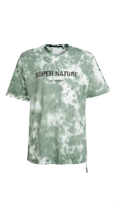 Shop Ksubi Super Nature Tie Dye T-shirt In Blue