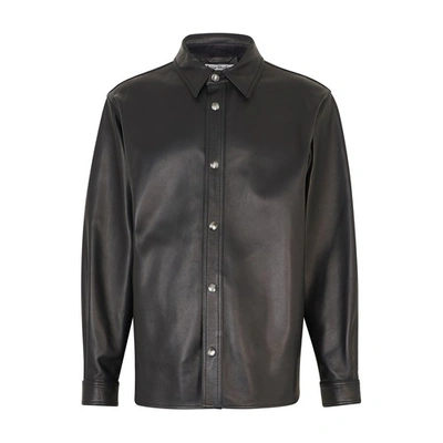 Shop Acne Studios Overshirt In Black