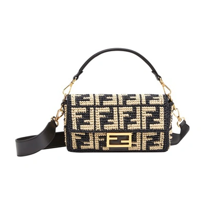 Shop Fendi Baguette In Noir