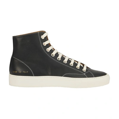 Shop Common Projects Tournament High Trainers In Black