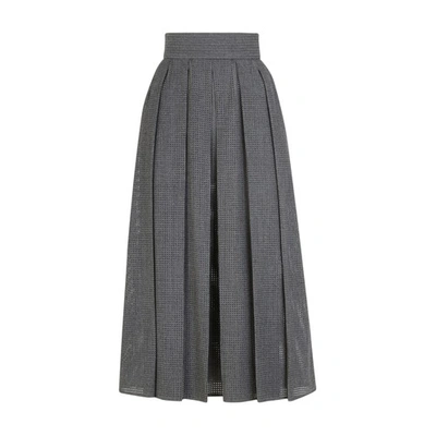 Shop Fendi Skirt In Gris