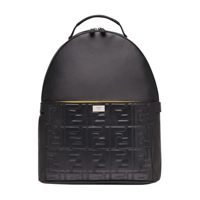 Shop Fendi Peekaboo Backpack In Noir