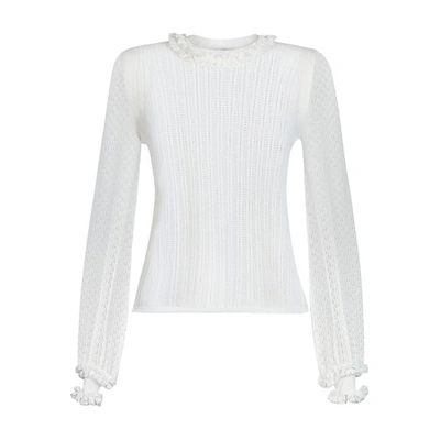 Shop Fendi Pullover In Blanc