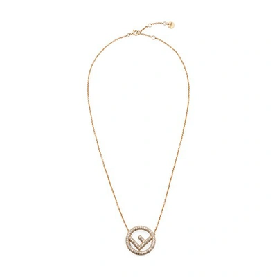 Shop Fendi F Is  Necklace In Dore