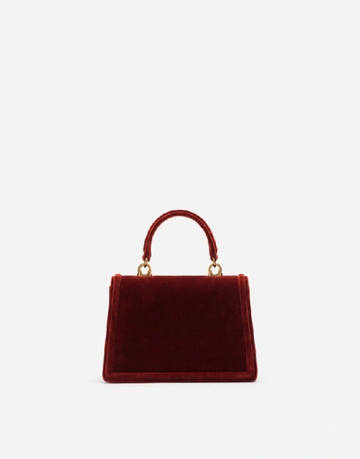 Shop Dolce & Gabbana Small Devotion Bag In Velvet