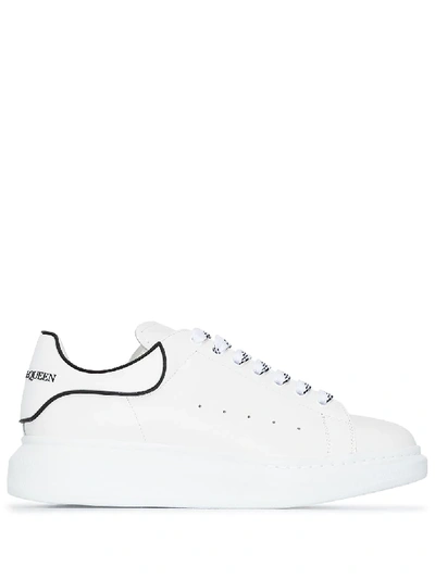Alexander Mcqueen Leather Chunky Sneakers In White