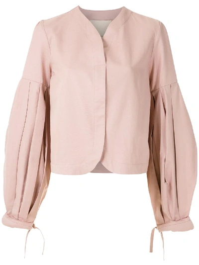 Shop Aluf Savannah Long Sleeves Blouse In Pink
