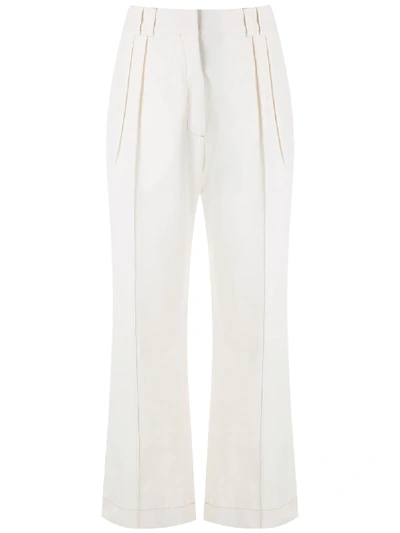 Shop Aluf Cedro Straight Trousers In Neutrals