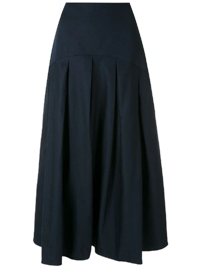 Shop Aluf Alina Midi Skirt In Az - Azul