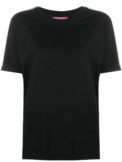 Shop Chiara Ferragni Eyelash Trim T-shirt In Black