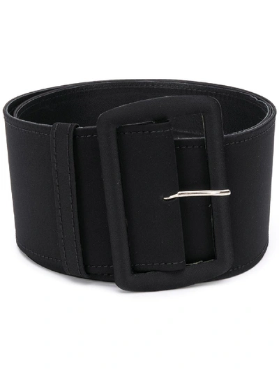 Shop Gianluca Capannolo Oversized Buckle Belt In Black