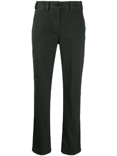 Shop Aspesi Straight-leg Trousers In Green