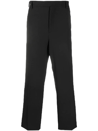 Shop Valentino Tailored Straight-leg Trousers In Black