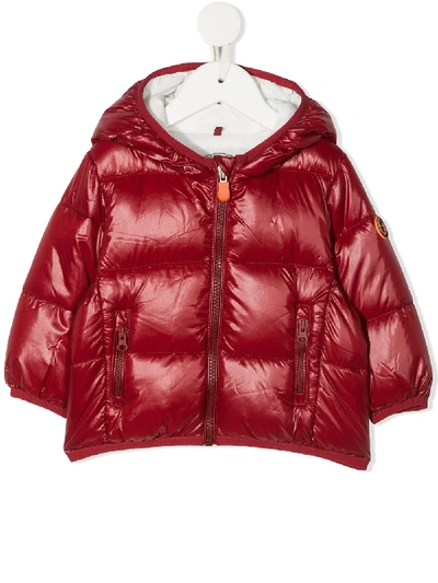 Save The Duck Lucky Puffer Coat In Red