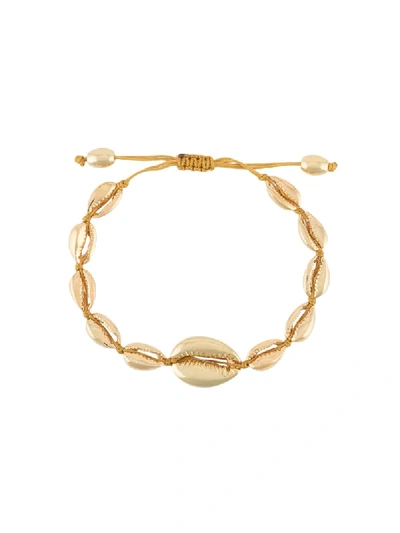 Shop Tohum Puka Shell Bracelet In Gold