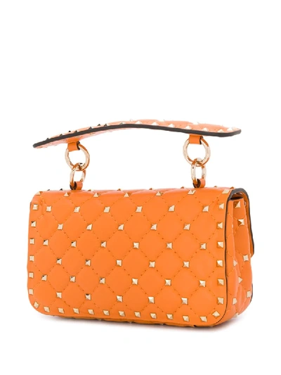 Valentino Garavani Medium Rockstud Spike Tote Bag In Orange | ModeSens